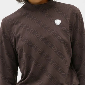 【Sample】ロゴジャガード柄モックネックLS