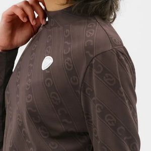 【Sample】ロゴジャガード柄モックネックLS