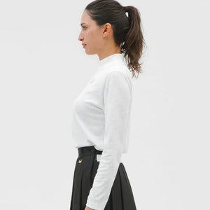 【Sample】ロゴジャガード柄モックネックLS