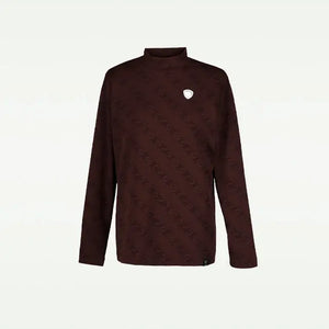 【Sample】ロゴジャガード柄モックネックLS