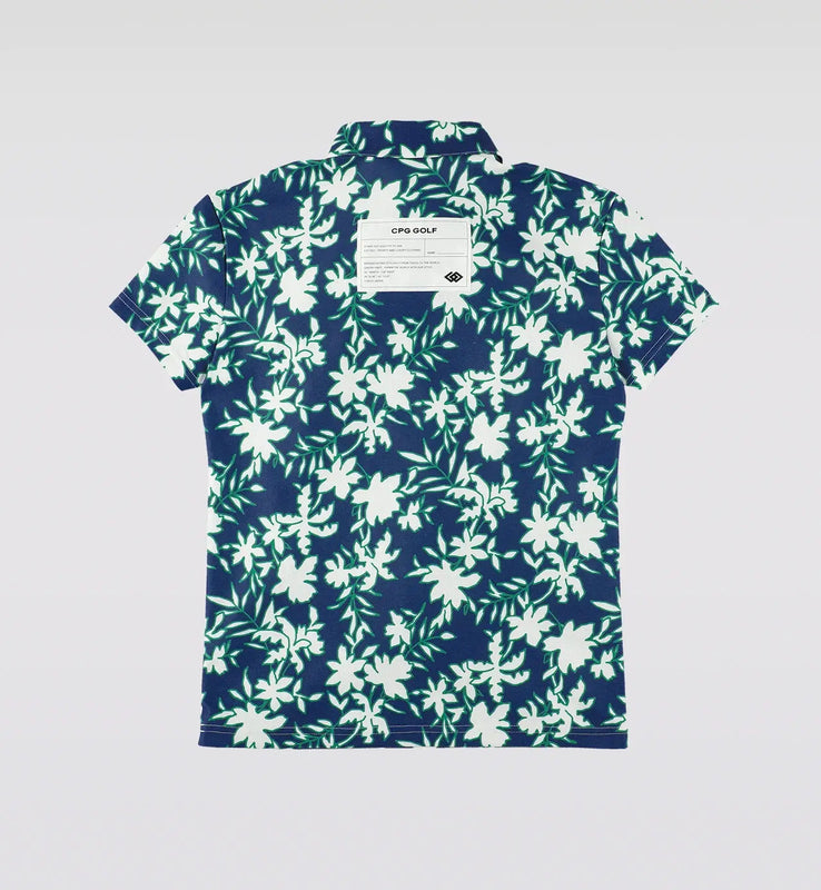 FLOWER MOTIF POLO SS