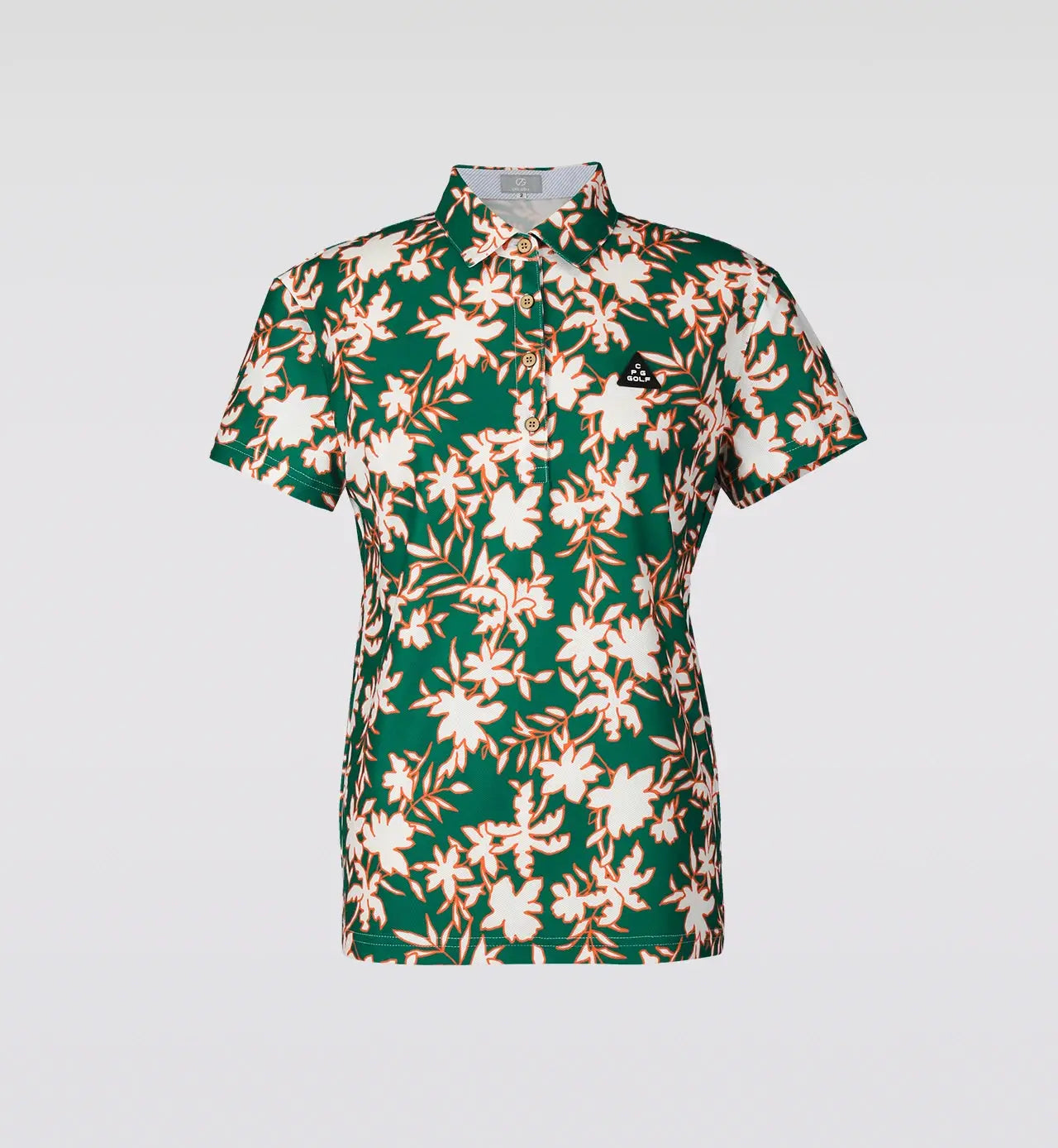 FLOWER MOTIF POLO SS