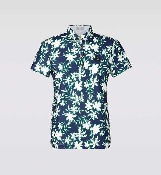 FLOWER MOTIF POLO SS