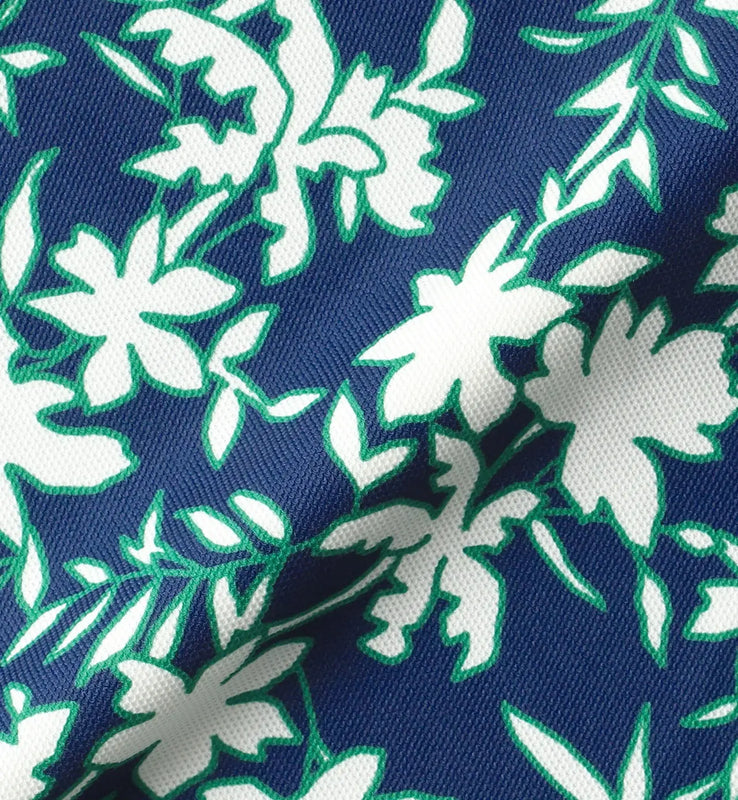 FLOWER MOTIF POLO SS