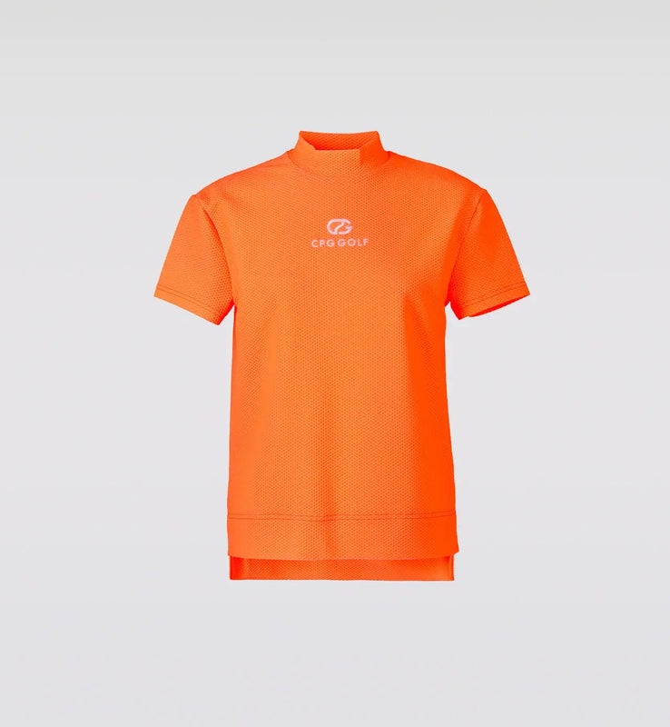 LIGHT MESH MOCK NECK SS