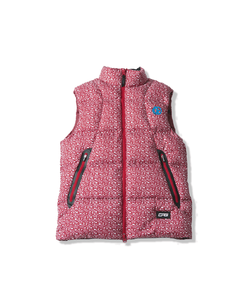 【Sample】ジオメトリック柄シームレスダウンベスト | MEN