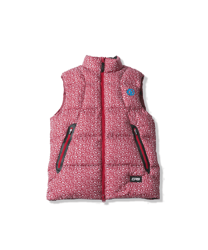 【Sample】ジオメトリック柄シームレスダウンベスト | MEN