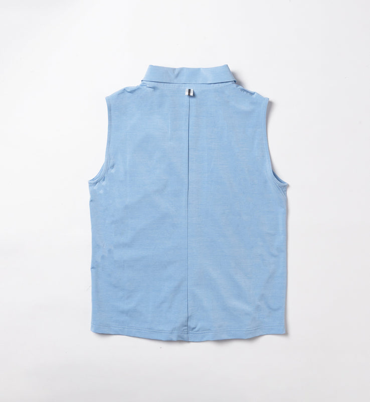【26SS 新作】Front Gathered No Sleeve POLO -sample-