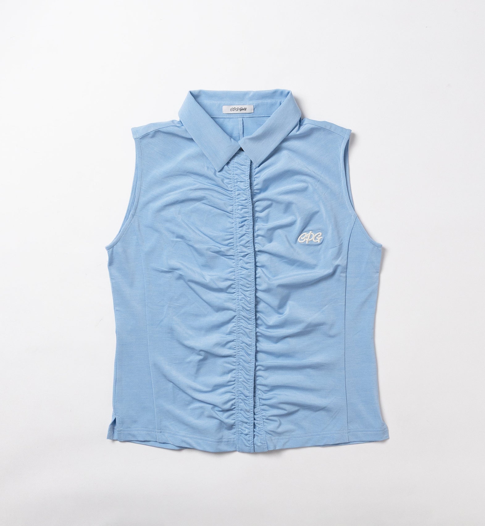 【26SS 新作】Front Gathered No Sleeve POLO -sample-