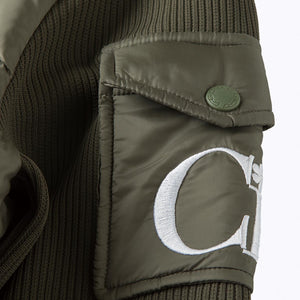 sleeve knit down jacket（スリーブニットダウンジャケット）