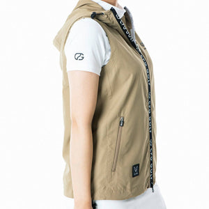 ライン切り替えウインドベスト CPGゴルフ ノースリーブ アウター レディース ゴルフウェア