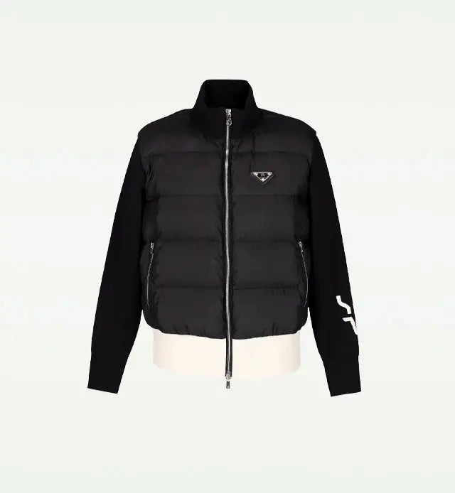 【Sample】ダウン×袖ニットブルゾン