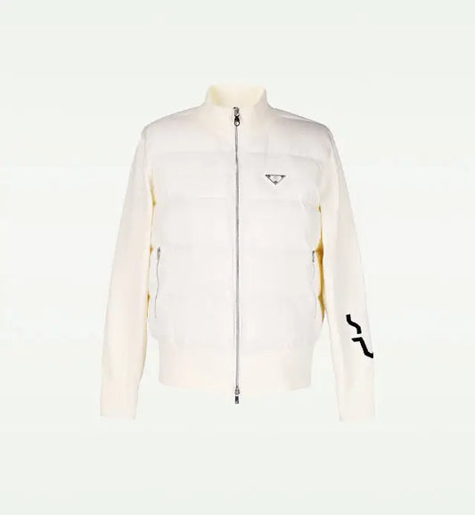 【Sample】ダウン×袖ニットブルゾン