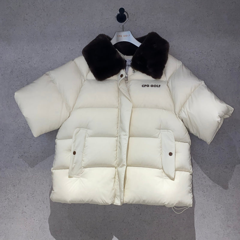 【Sample】QUILTING HALF SLEEVE DOWN JACKT