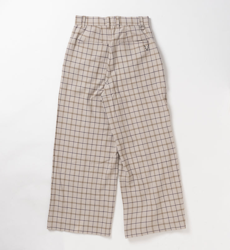 【new arrival】ソフトサーモ混オックスチェックウール混PT-SAMPLE-