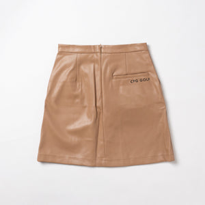 【new arrival】ベルト付きフェイクレザーストレッチスカート-SAMPLE-