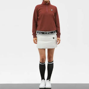 共地ベルト付きダウンスカート脇ニット -sample-