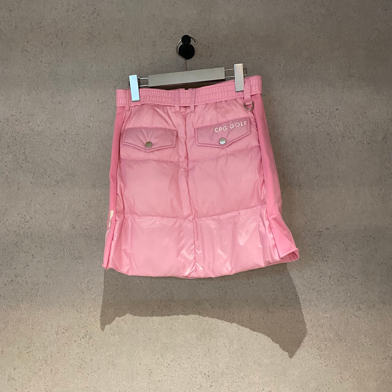 【Sample】共地ベルト付きダウンスカート脇ニット