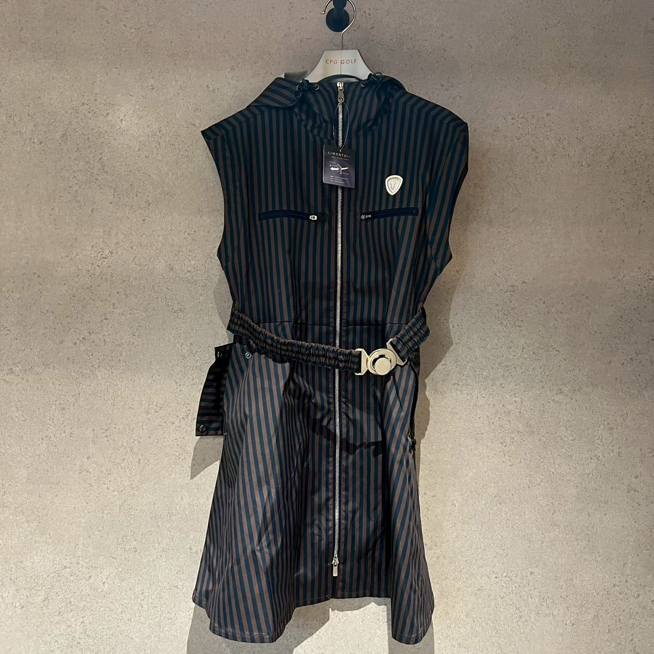 CPGGOLF ワンピース CPG GOLF（シーピージーゴルフ）の「High Neck Flare Knit Dress