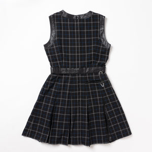 【new arrival】オックスチェックウール混OP-SAMPLE-