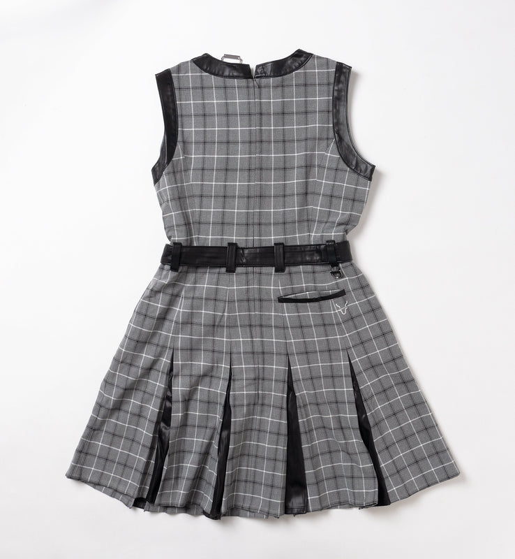 【new arrival】オックスチェックウール混OP-SAMPLE-