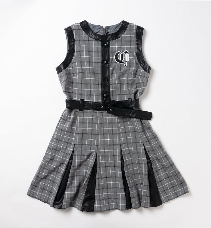 【new arrival】オックスチェックウール混OP-SAMPLE-