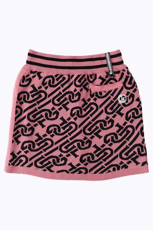chain logo rib skirt（チェーンロゴリブスカート）