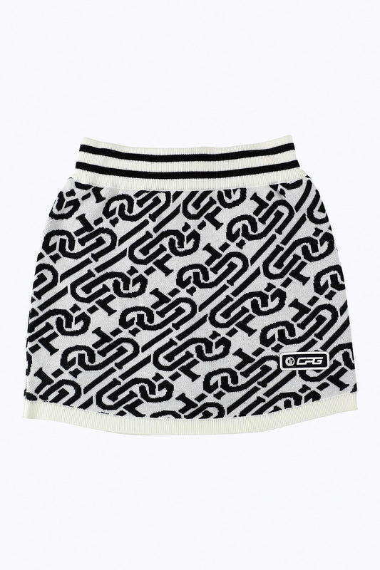 chain logo rib skirt（チェーンロゴリブスカート）