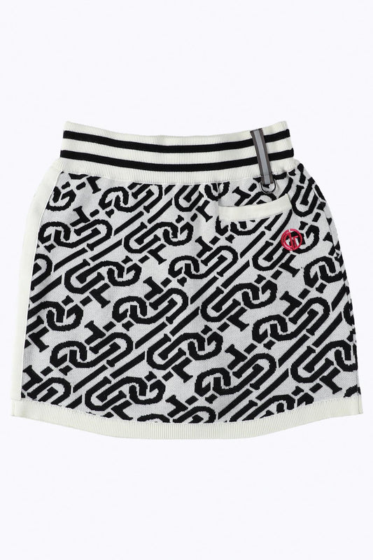 chain logo rib skirt（チェーンロゴリブスカート）