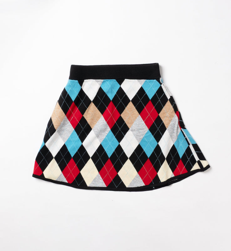 【new arrival】アーガイルジャガードニットスカート-SAMPLE-
