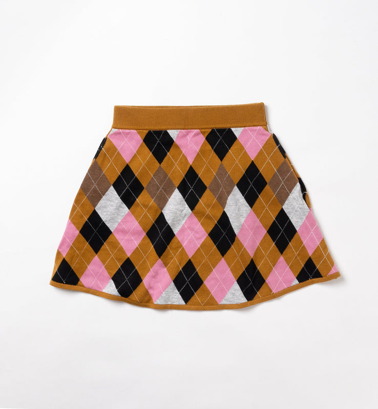 【new arrival】アーガイルジャガードニットスカート-SAMPLE-