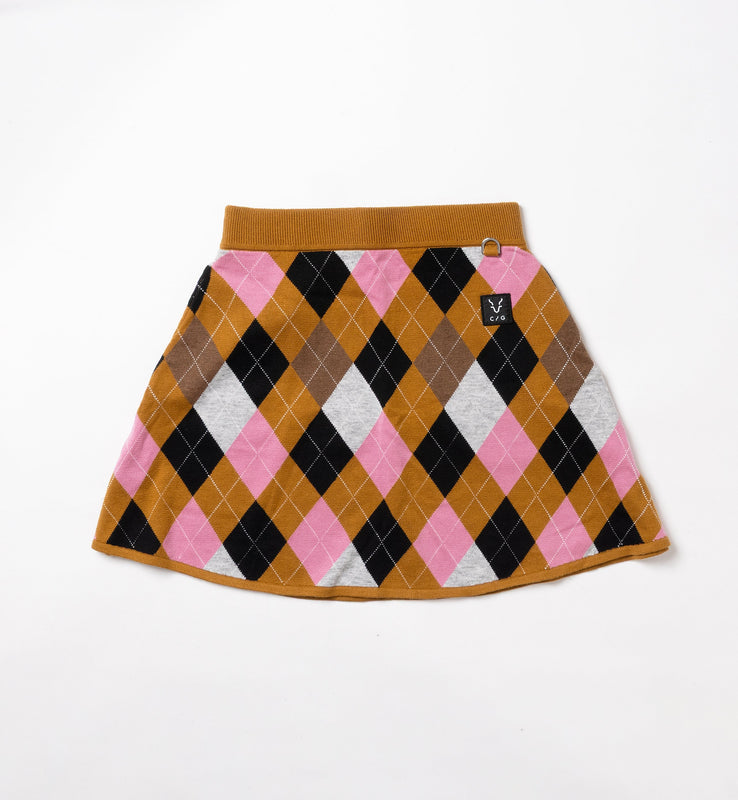 【new arrival】アーガイルジャガードニットスカート-SAMPLE-