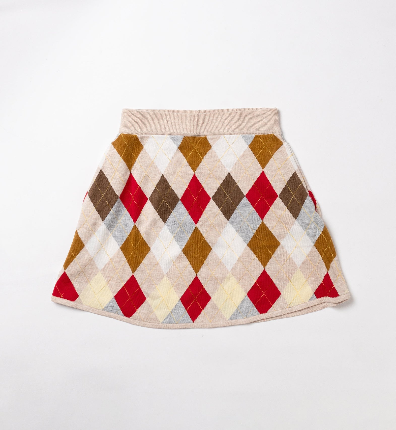 【new arrival】アーガイルジャガードニットスカート-SAMPLE-