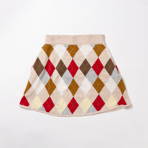 【new arrival】アーガイルジャガードニットスカート-SAMPLE-