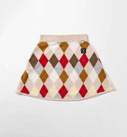 アーガイルジャガードニットスカート-SAMPLE-