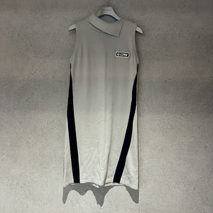 【Sample】バイカラーノースリーブニットドレス