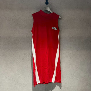 【Sample】バイカラーノースリーブニットドレス