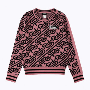 chain logo ribbed sweater（チェーンロゴリブセーター）