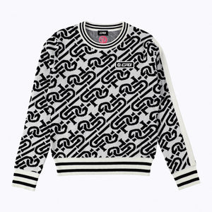 chain logo ribbed sweater（チェーンロゴリブセーター）