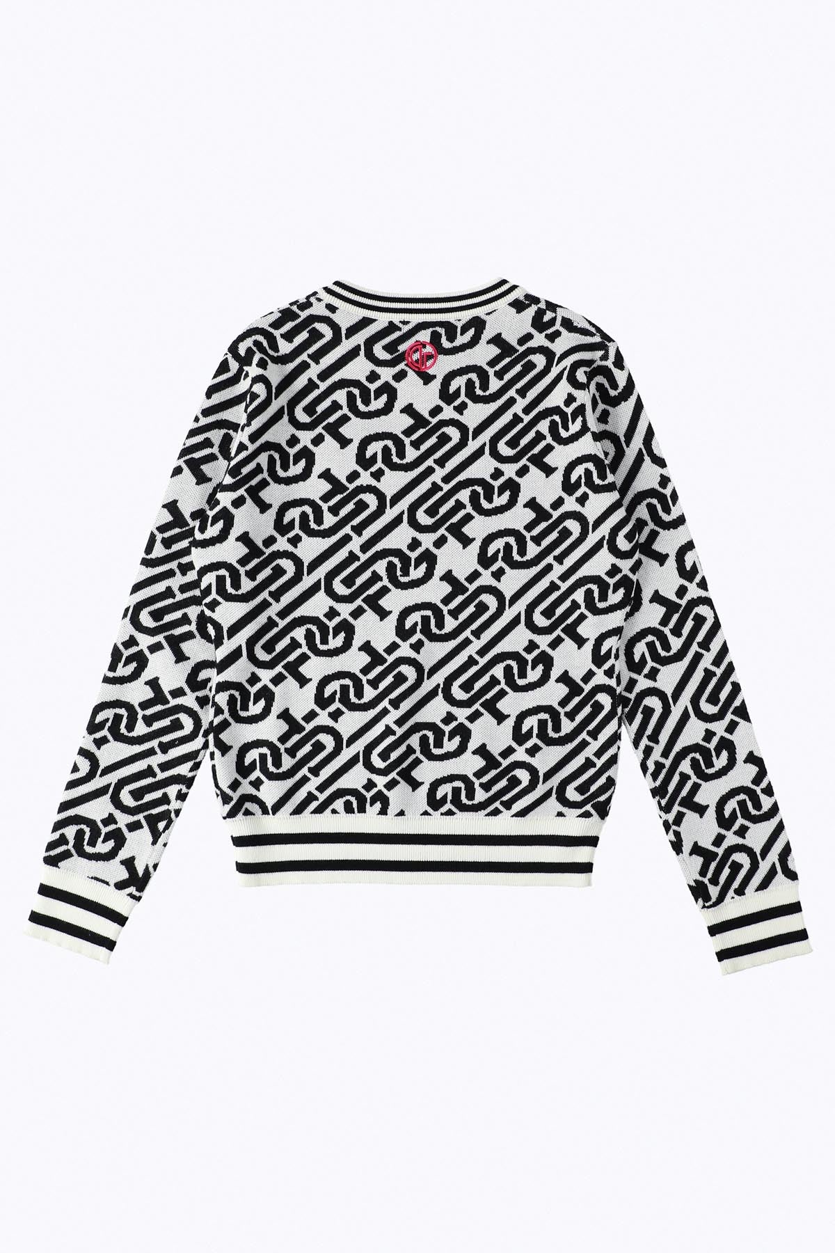 chain logo ribbed sweater（チェーンロゴリブセーター）