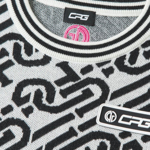 chain logo ribbed sweater（チェーンロゴリブセーター）