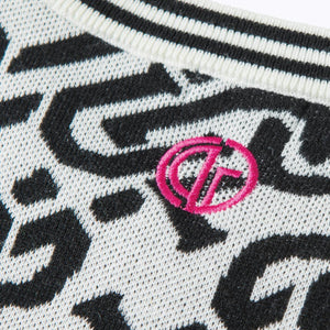 chain logo ribbed sweater（チェーンロゴリブセーター）