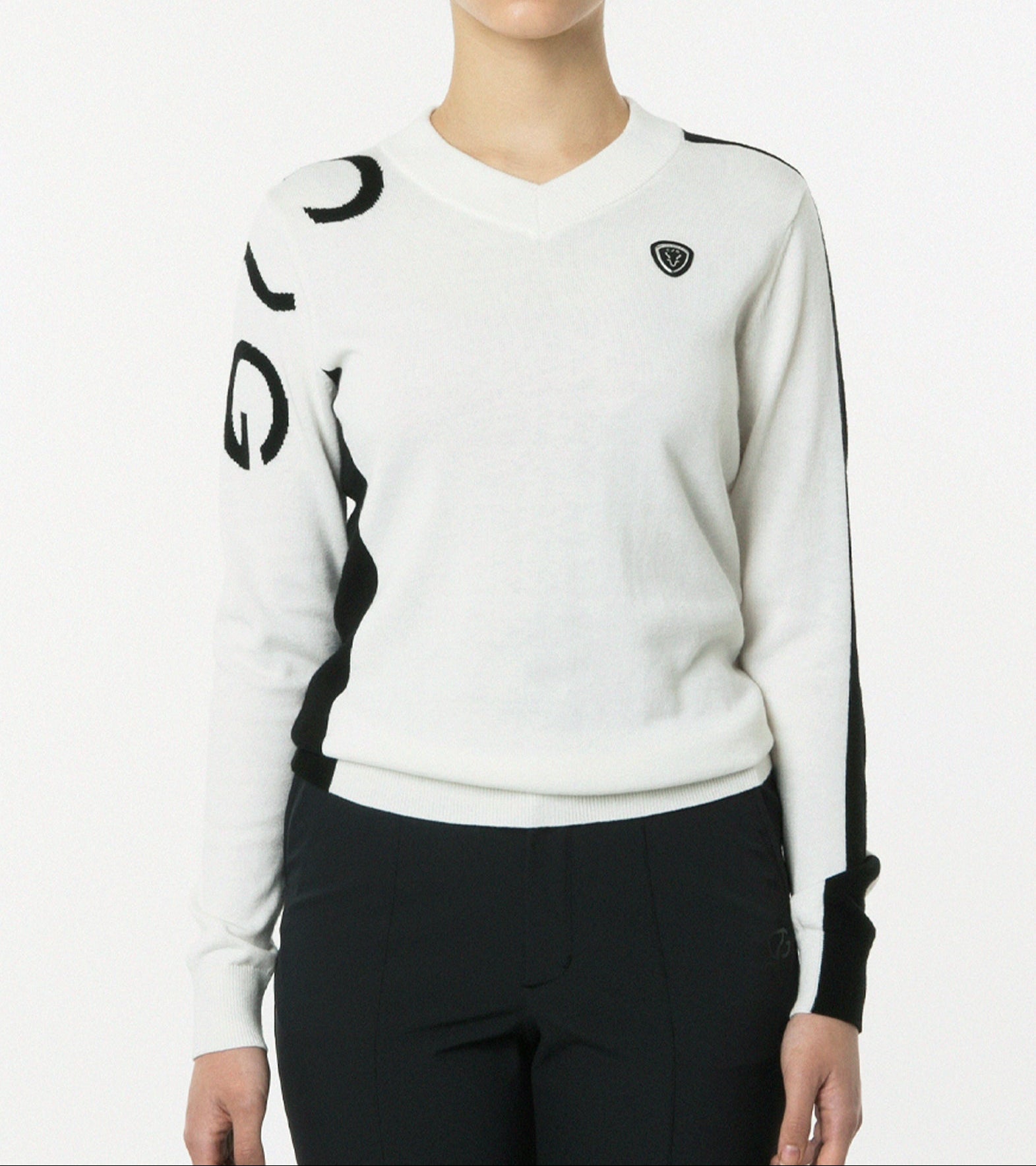 ライン切り替えニットプルオーバー