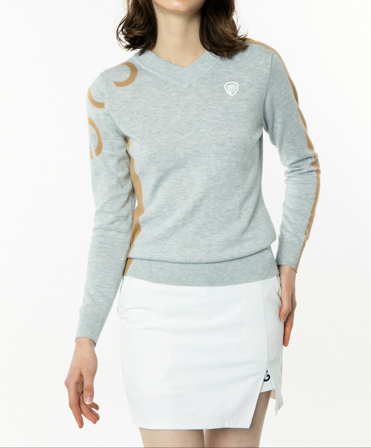 ライン切り替えニットプルオーバー