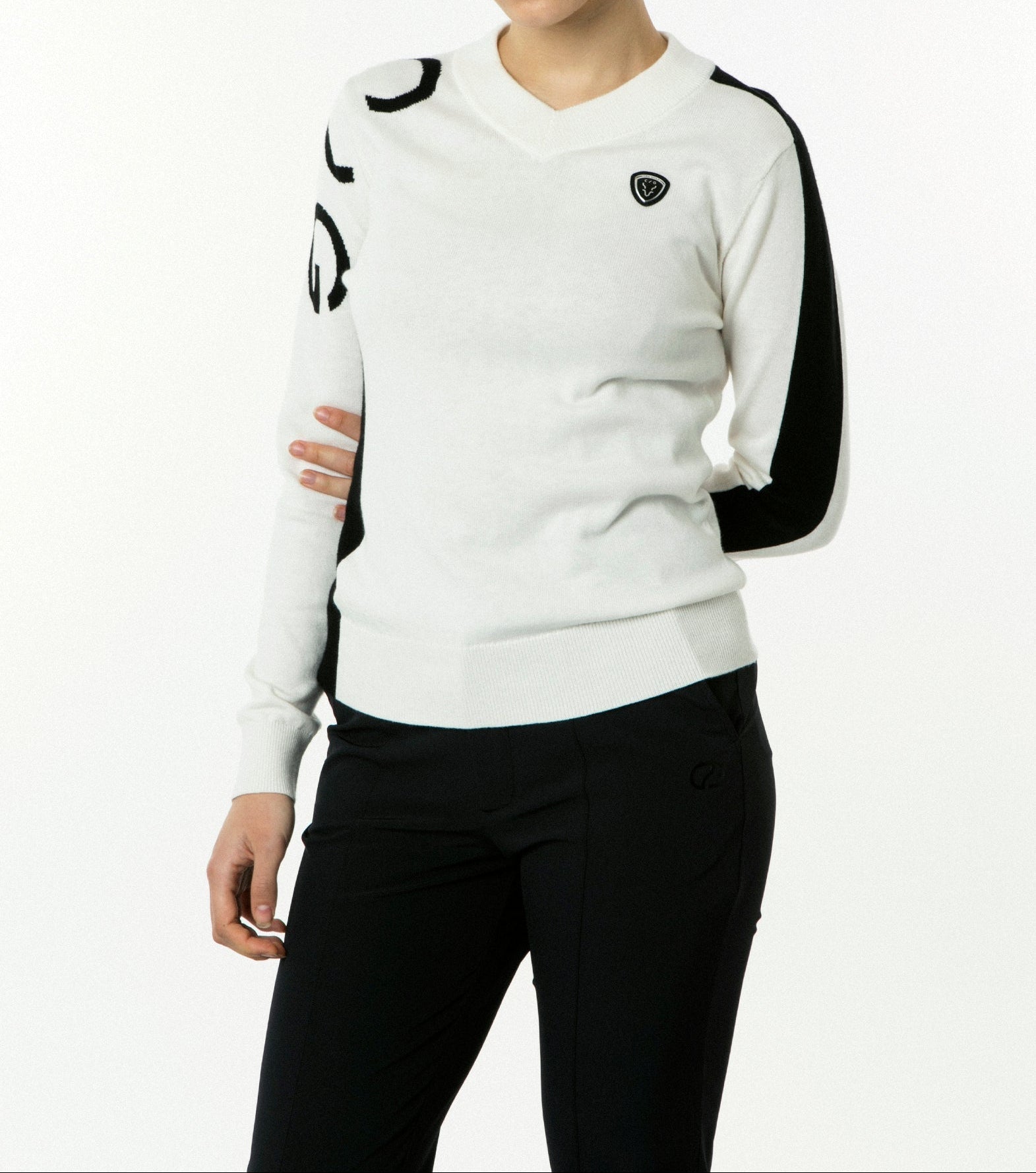 ライン切り替えニットプルオーバー