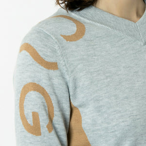 ライン切り替えニットプルオーバー