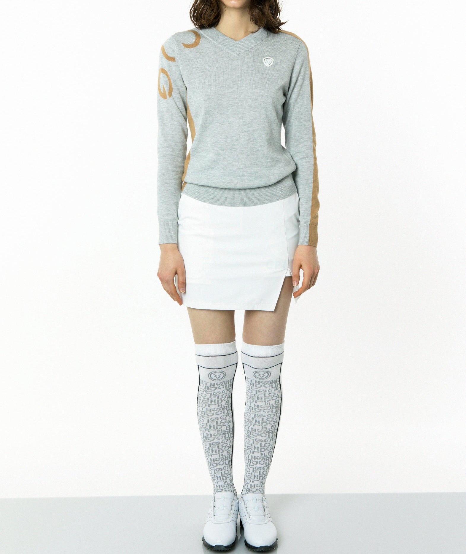 ライン切り替えニットプルオーバー