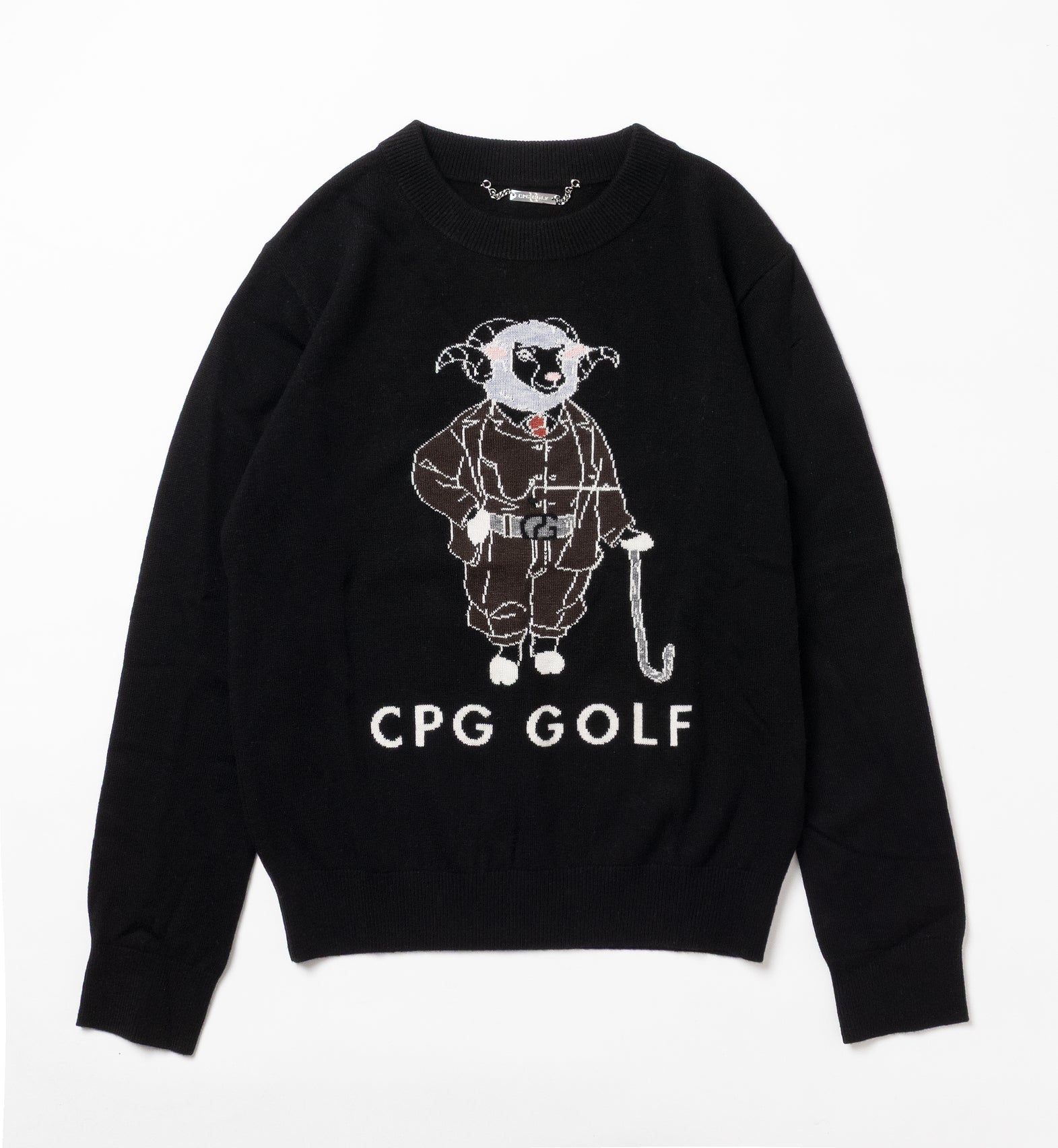 【new arrival】羊グラフィックインターシャニットPO-SAMPLE-