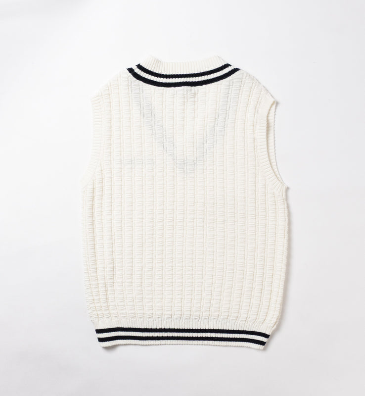 【new arrival】SIMPLE KINT VEST-SAMPLE-