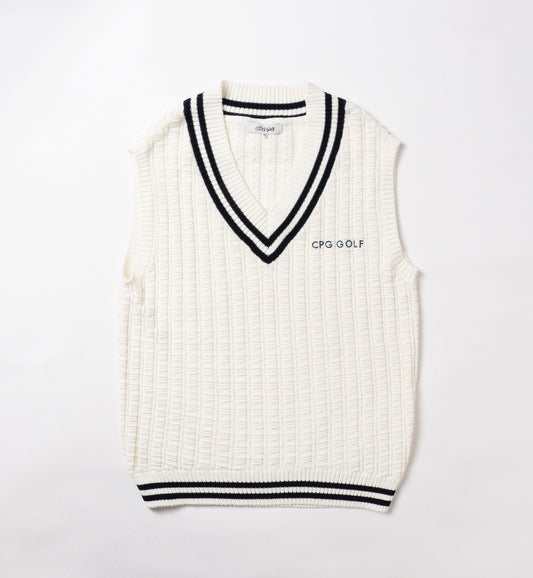 【new arrival】SIMPLE KINT VEST-SAMPLE-
